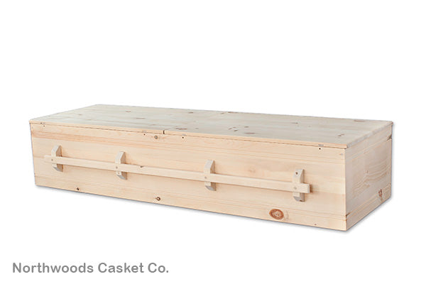 Simple Pine Box Casket