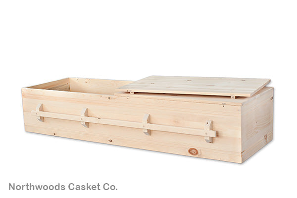 Simple Pine Box Casket