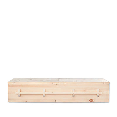 Simple Pine Box Casket