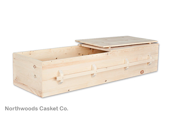 Simple Pine Box Casket