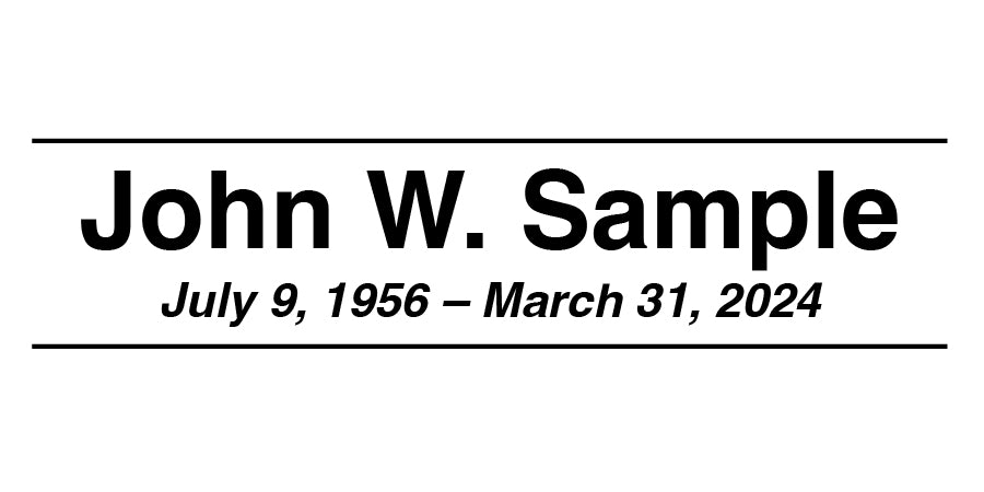 Personalized Urn Engraving