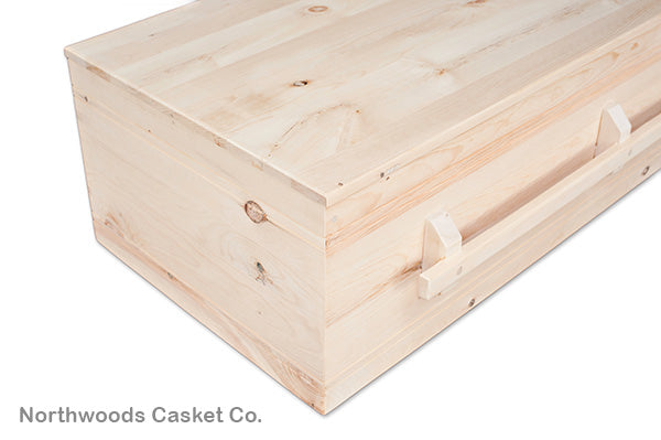 Simple Pine Box Casket