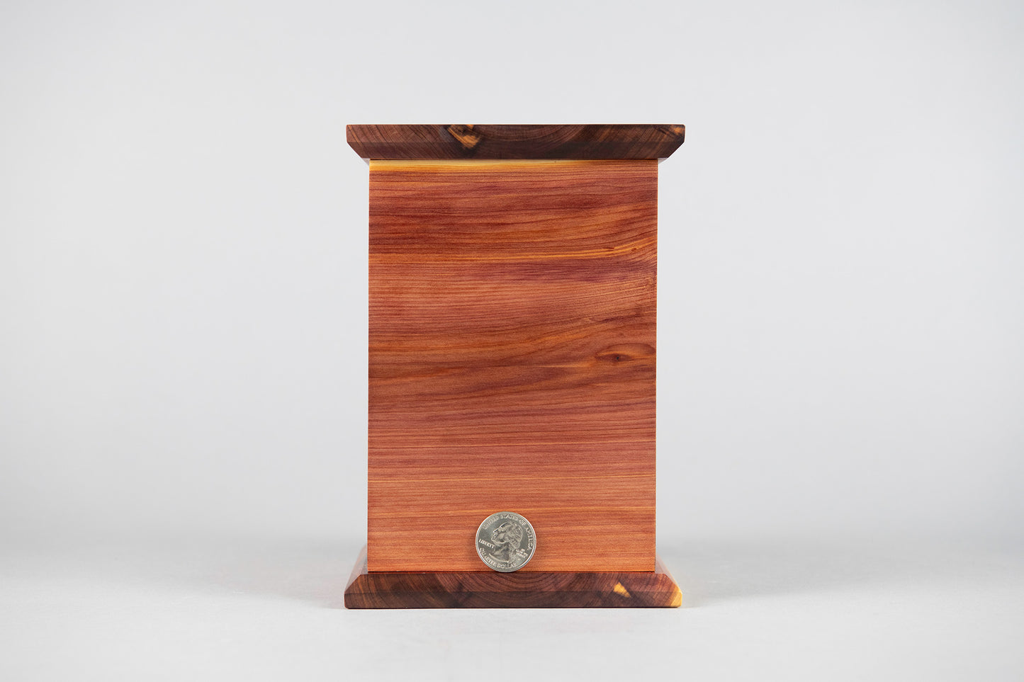 Cedar Cremation Urn in Candor Style, Sharing Size, Large