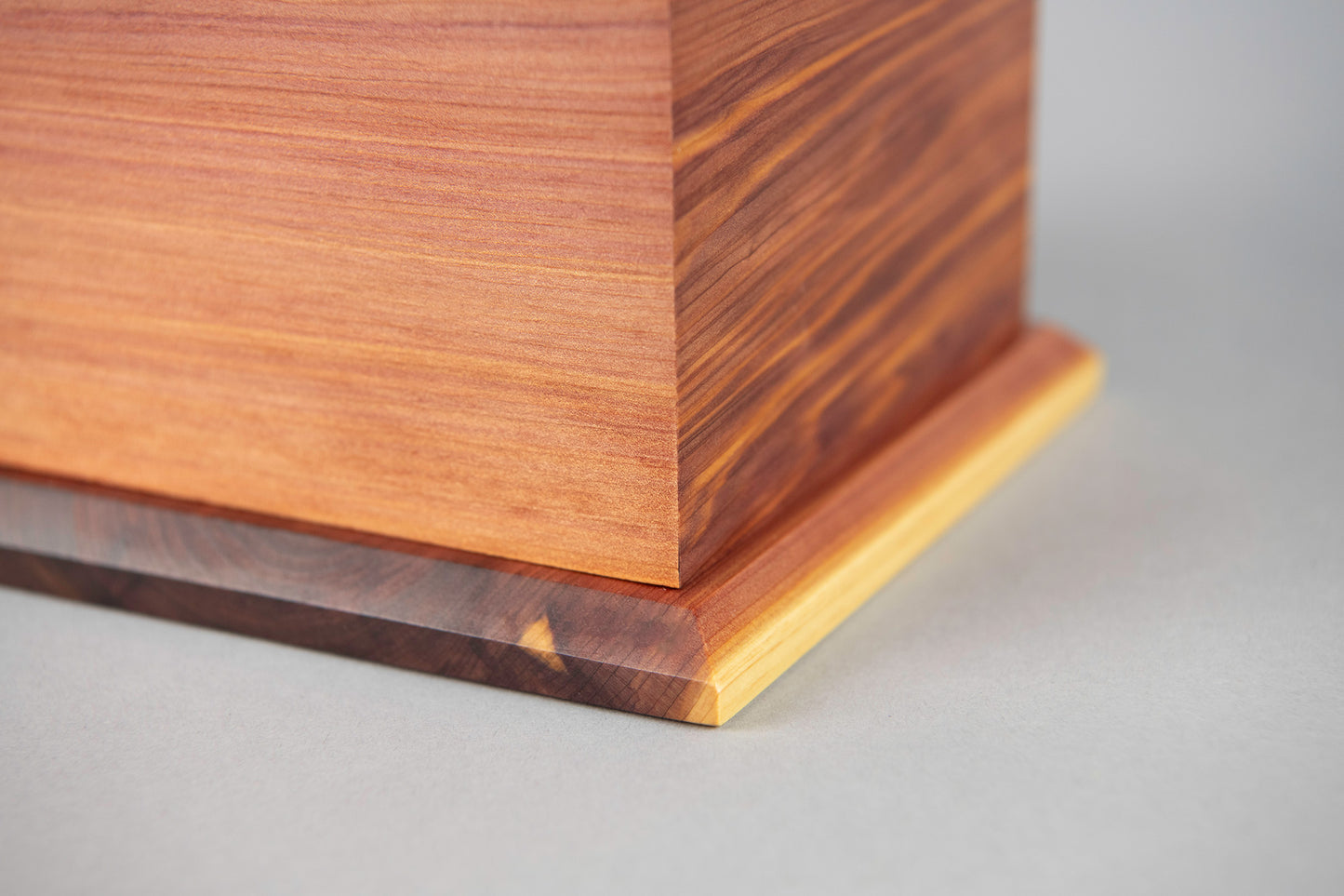 Cedar Cremation Urn in Candor Style, Sharing Size, Large
