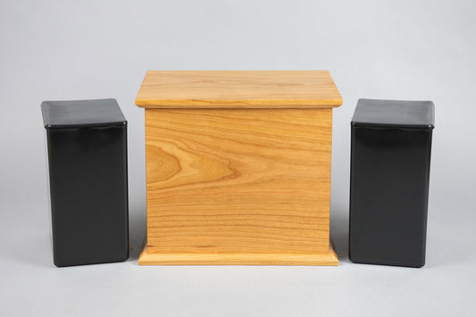 Cherry Cremation Urn in Candor Style, Companion Size