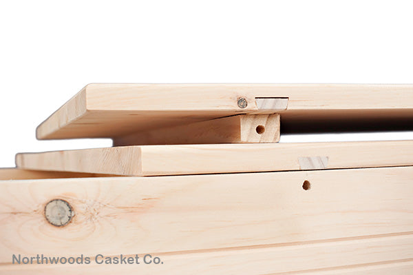 Simple Pine Box Casket