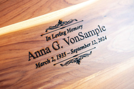 Personalized Urn Engraving