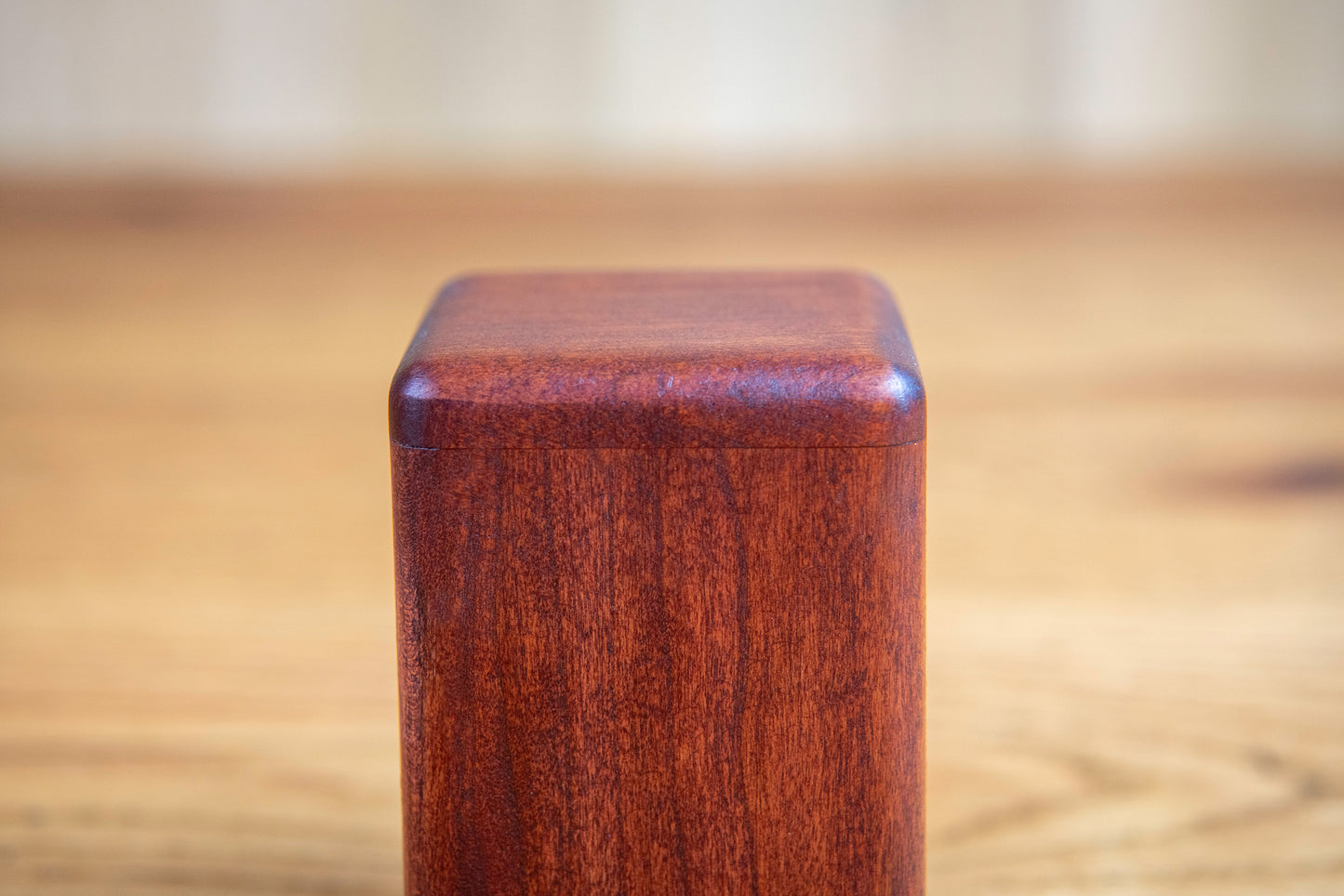 Rustic Cherry Cremation Urn, Sharing Size, Small Keepsake