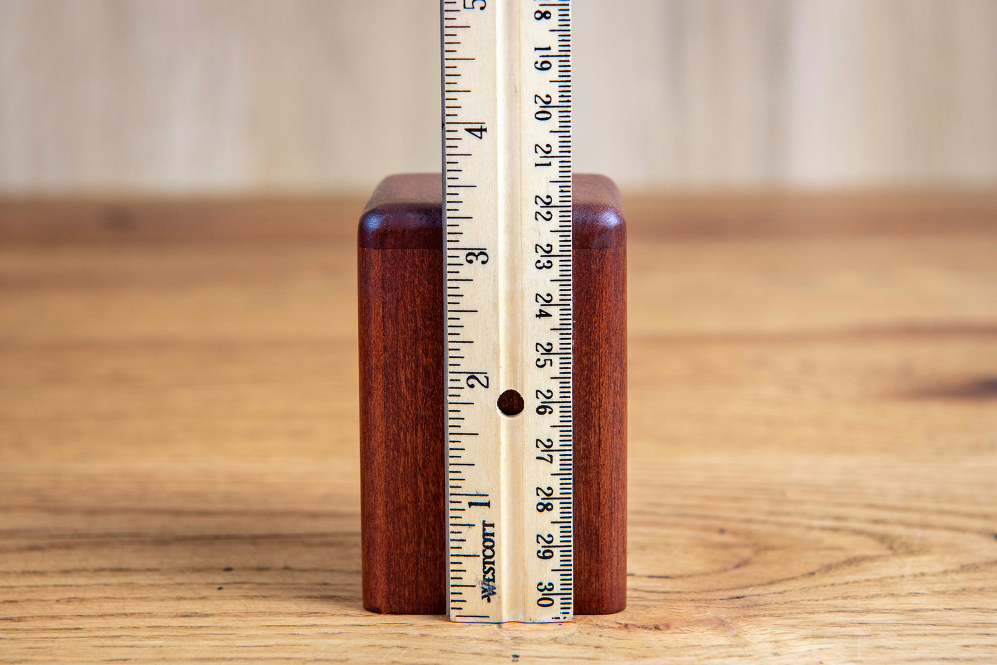 Rustic Cherry Cremation Urn, Sharing Size, Small Keepsake