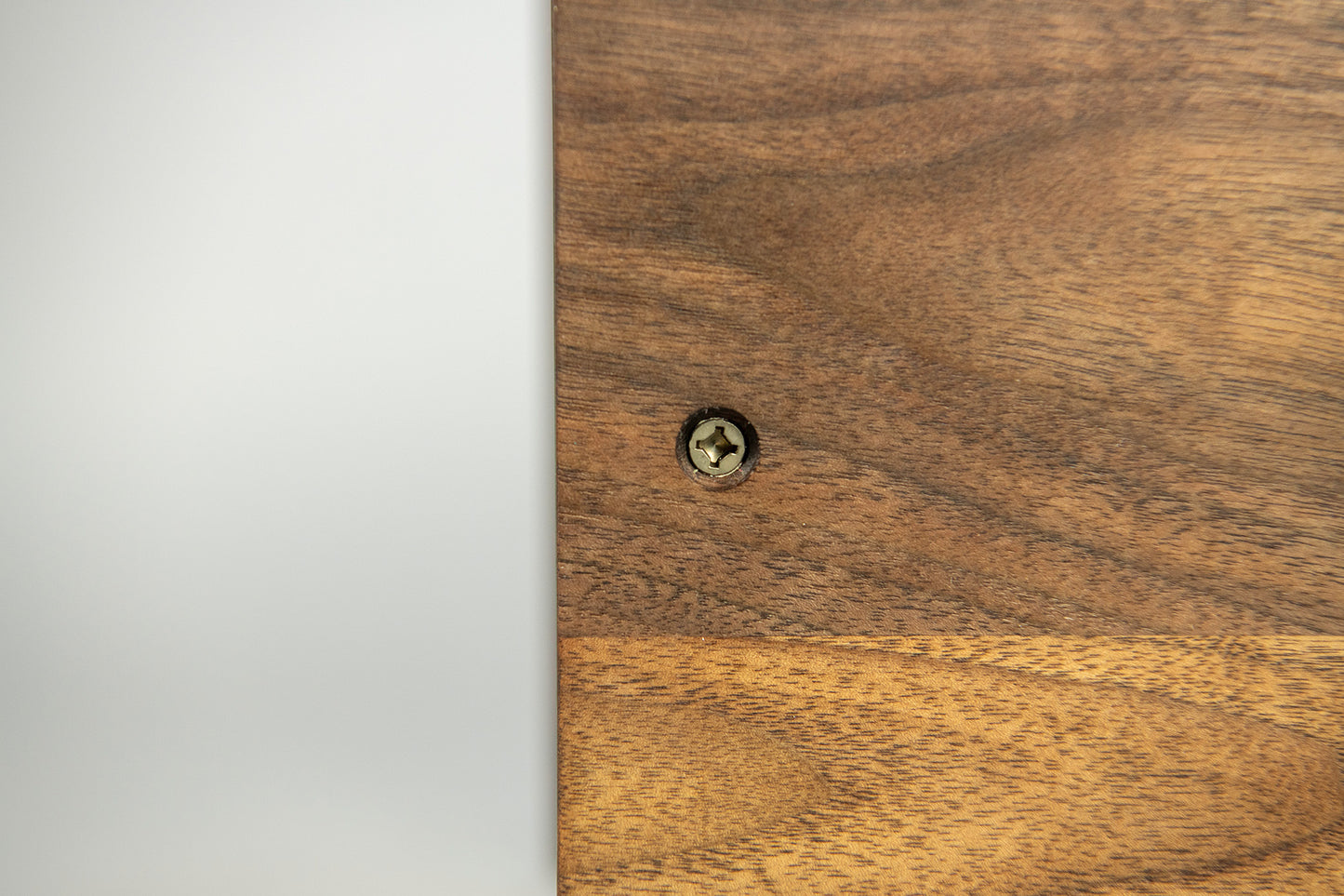 Maple and Walnut Cremation Urn in Craftsman Style, Companion Size