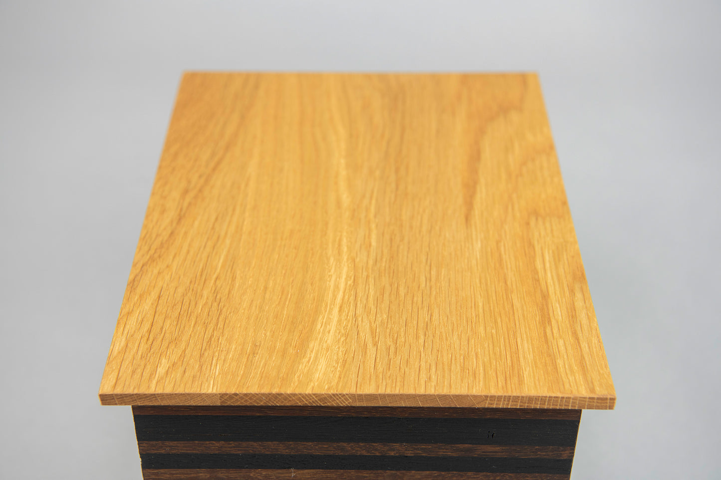 Wine and Whiskey Barrel Aged Oak Cremation Urn, Standard Adult Size, Memento
