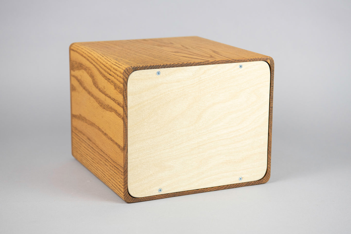Oak Cremation Urn in Prudence Style, Companion Size