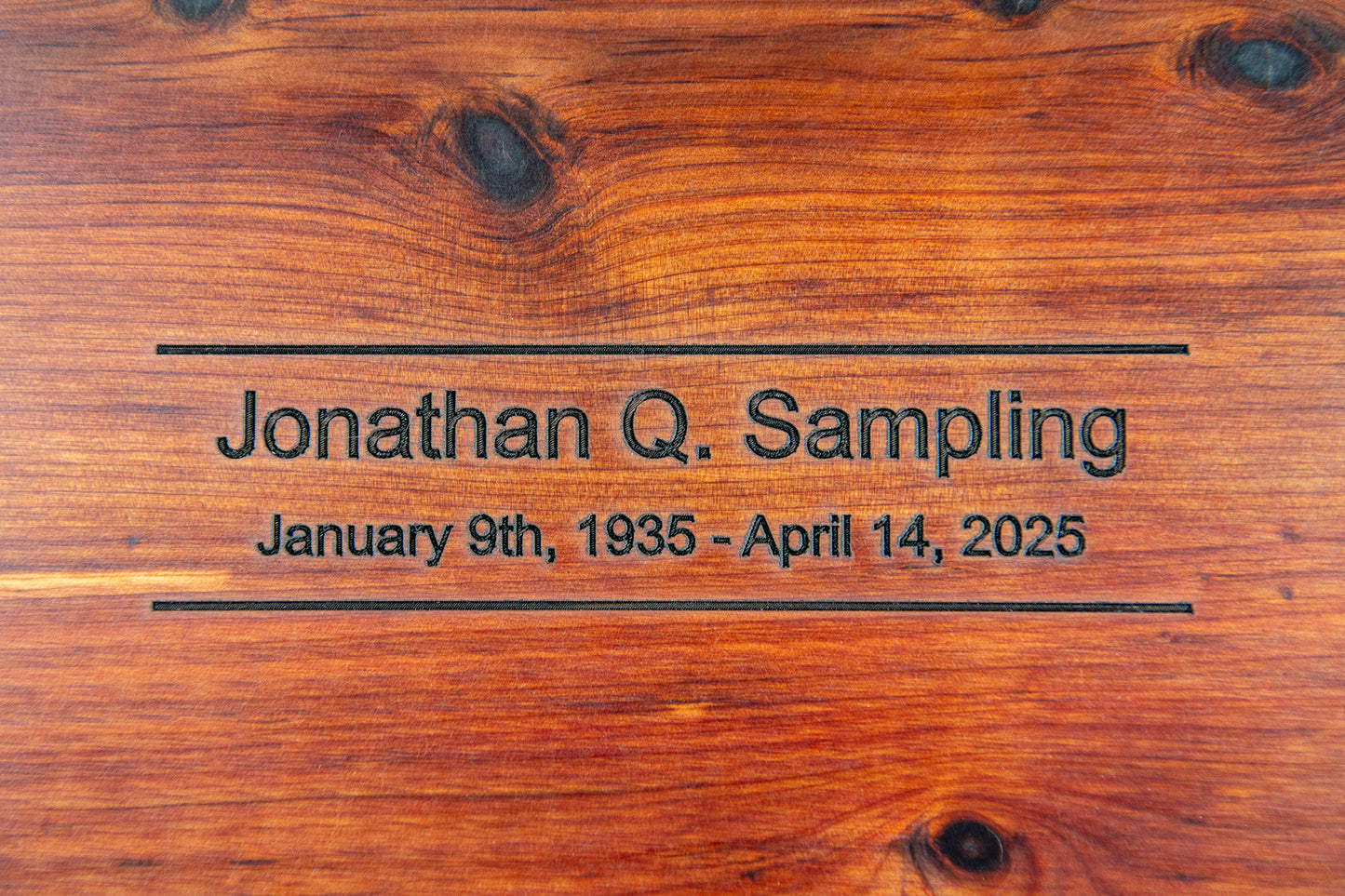 Personalized Urn Engraving