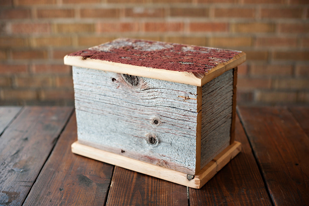 Reclaimed Barnwood Urns