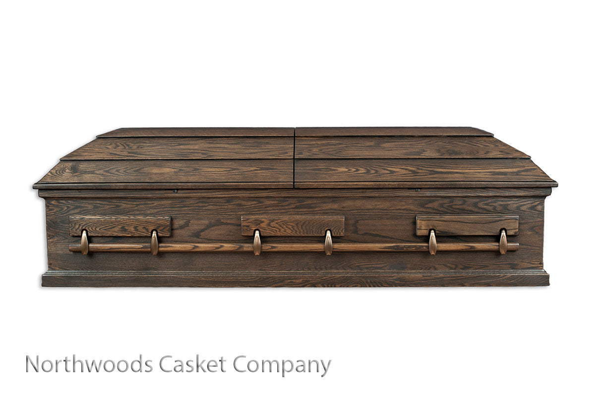 American Heritage Oak Casket in Mission Oak