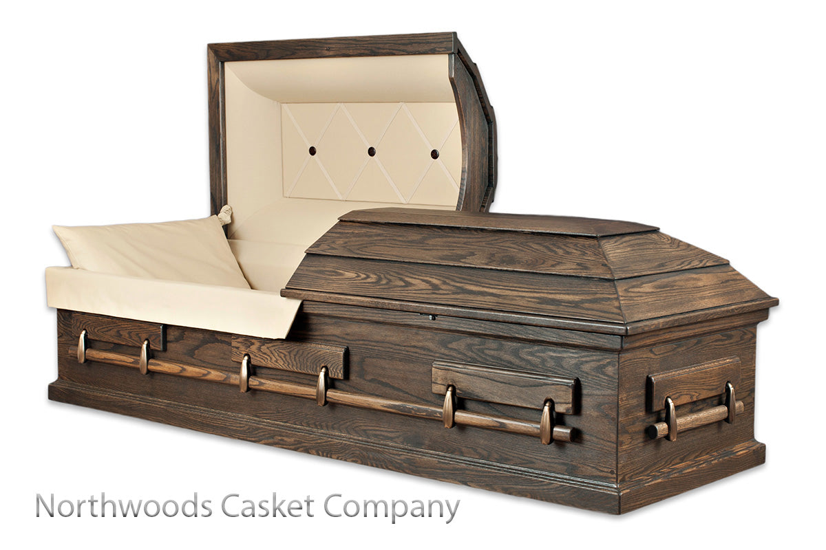 American Heritage Oak Casket in Mission Oak