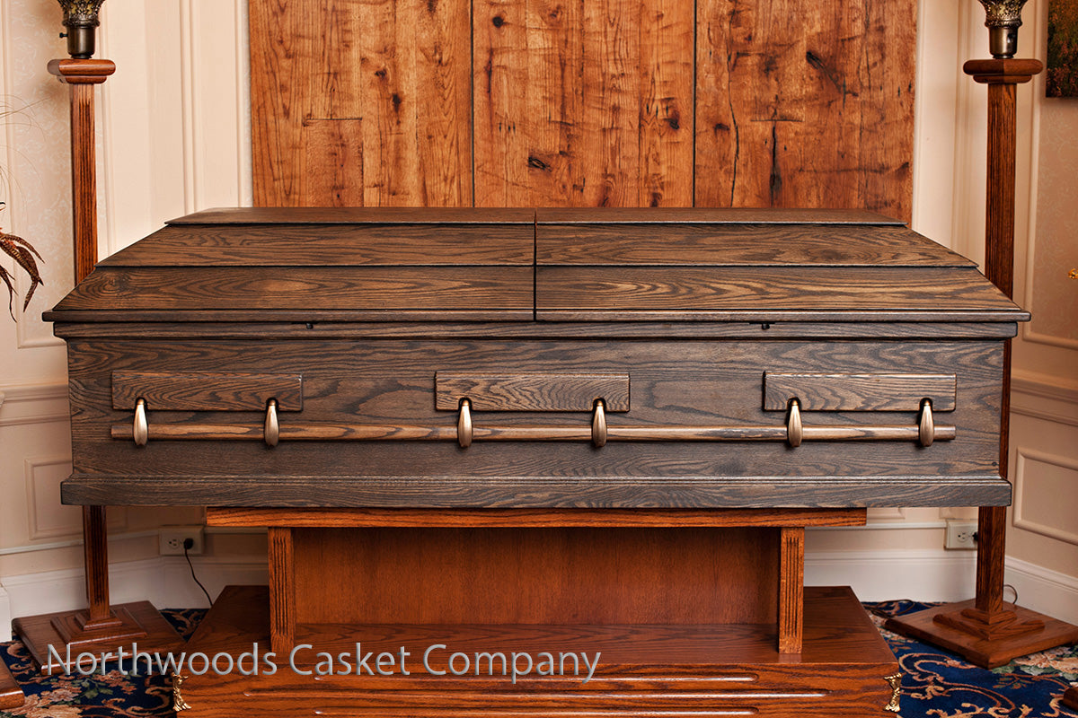 American Heritage Oak Casket in Mission Oak