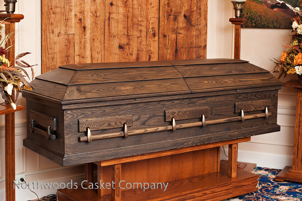 American Heritage Oak Casket in Mission Oak