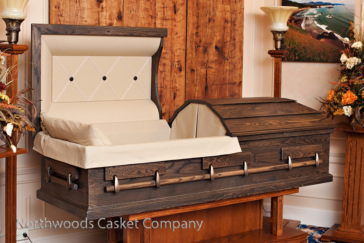 American Heritage Oak Casket in Mission Oak