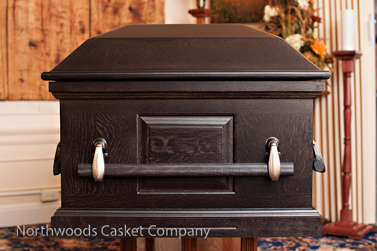 Art Nouveau Craftsman Oak Casket