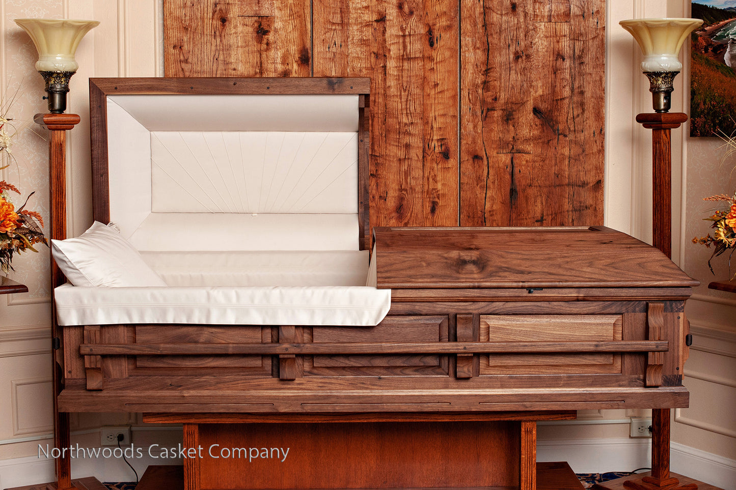 Walnut Casket with Craftsman Handles