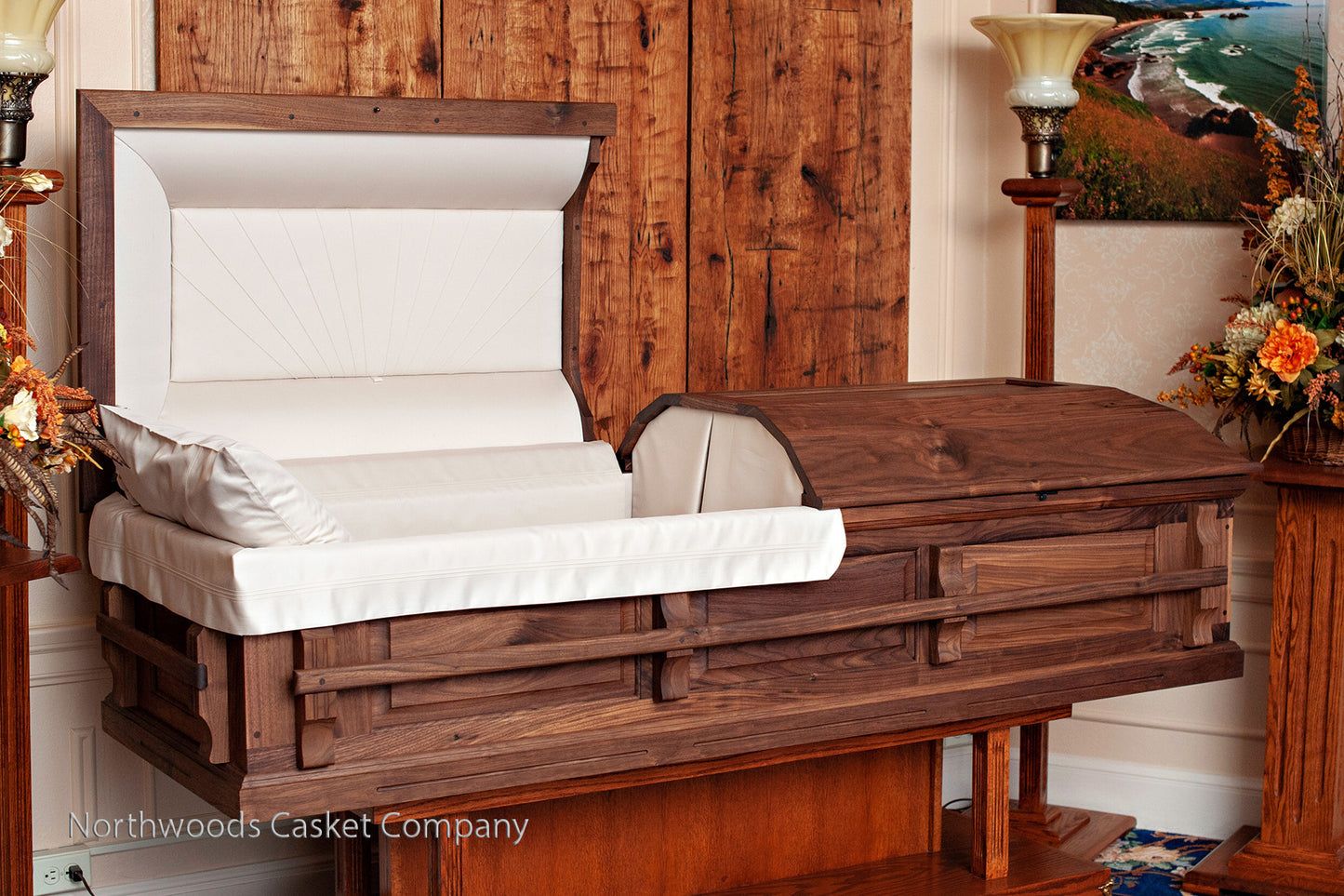 Walnut Casket with Craftsman Handles