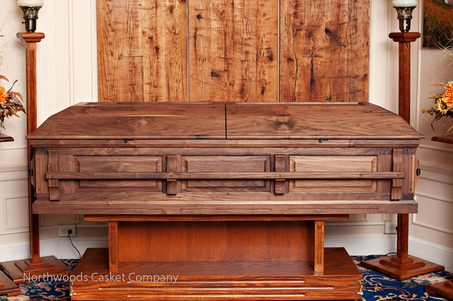 Walnut Casket with Craftsman Handles