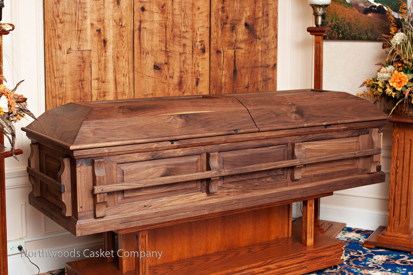 Walnut Casket with Craftsman Handles