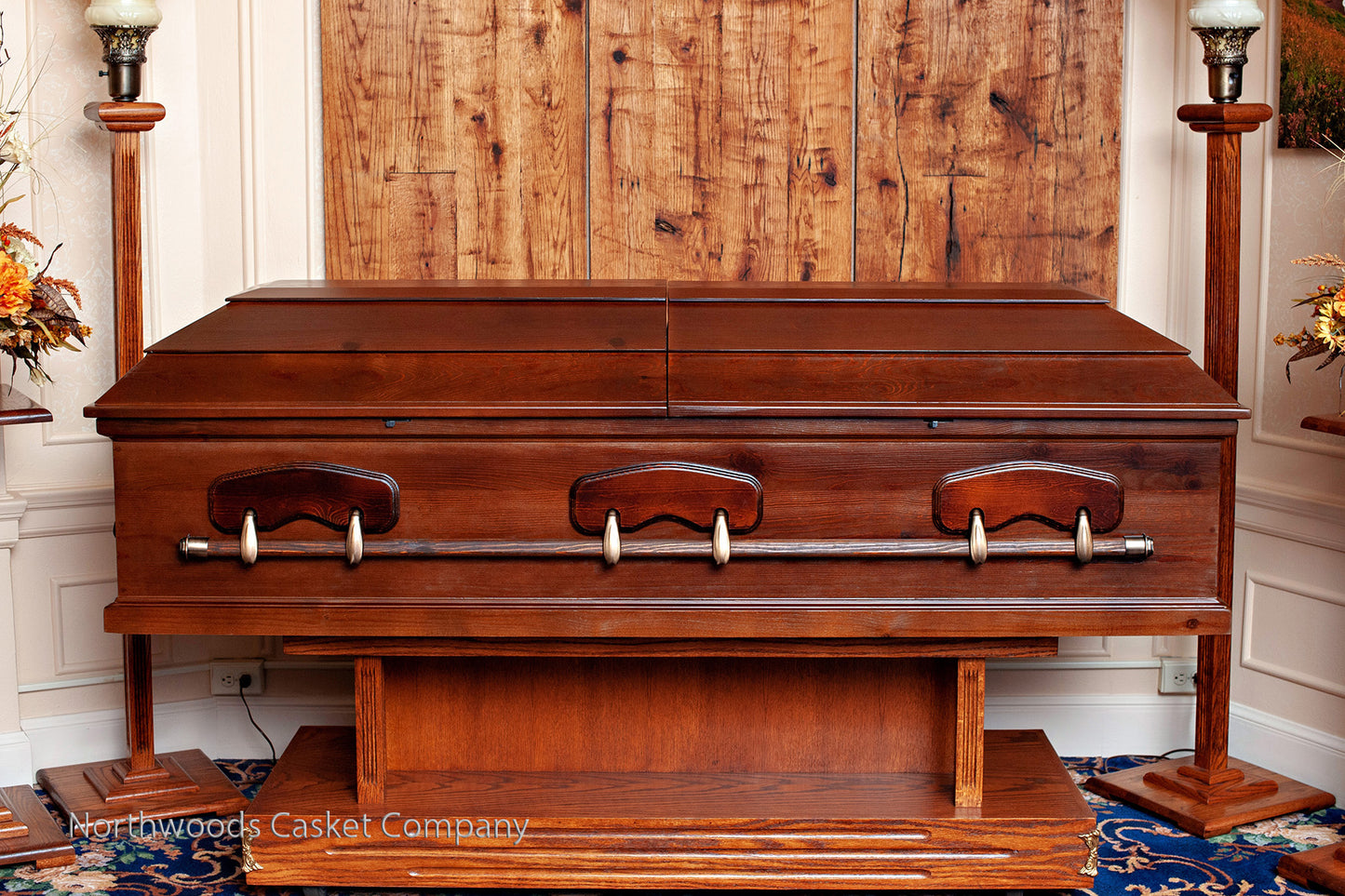 American Heritage Pine Casket in Tavern Brown