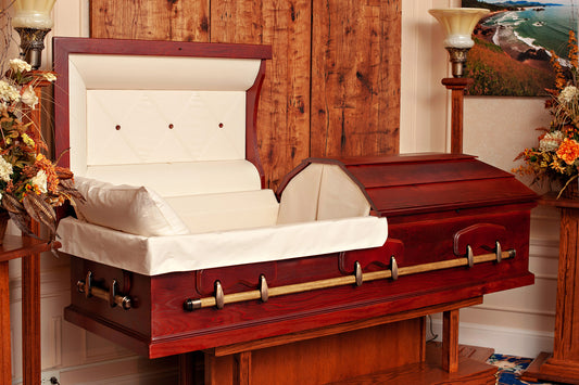 American Heritage Casket in Antique Red ~