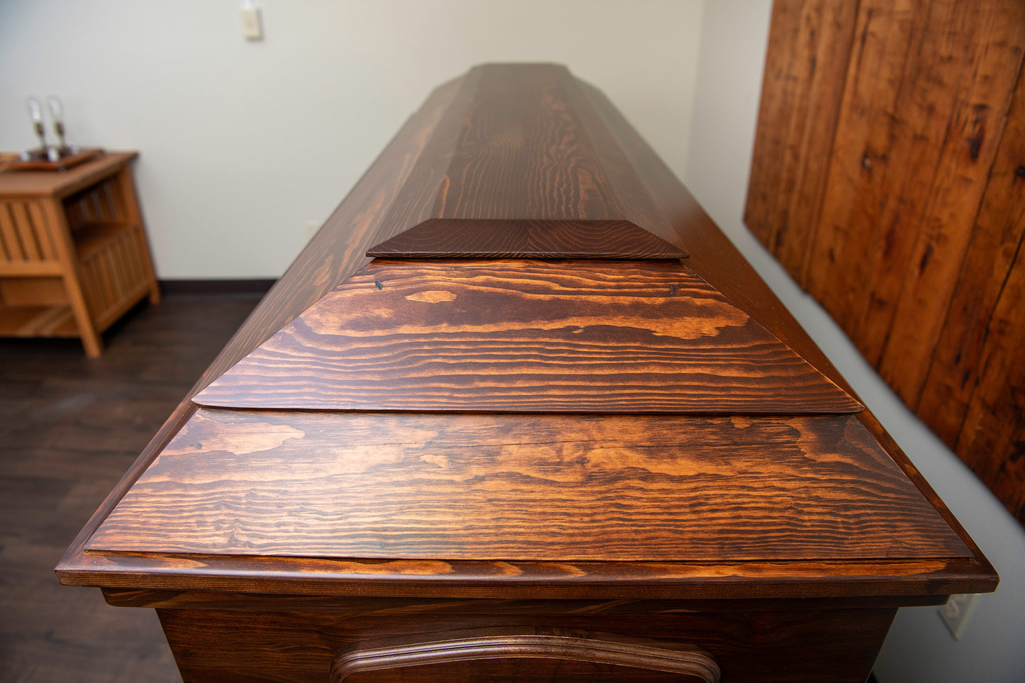 Priest Casket in Tavern Brown