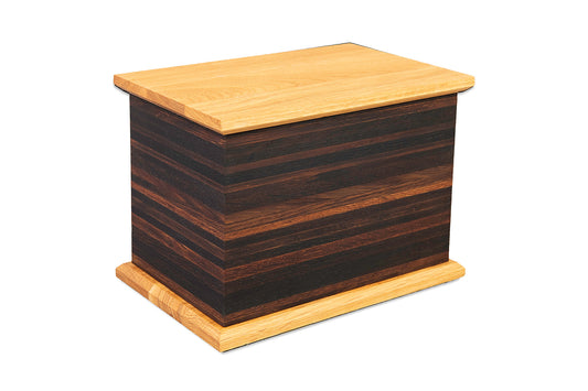 Vintner Barrel Aged Cremation Urn, Adult Horizontal Size