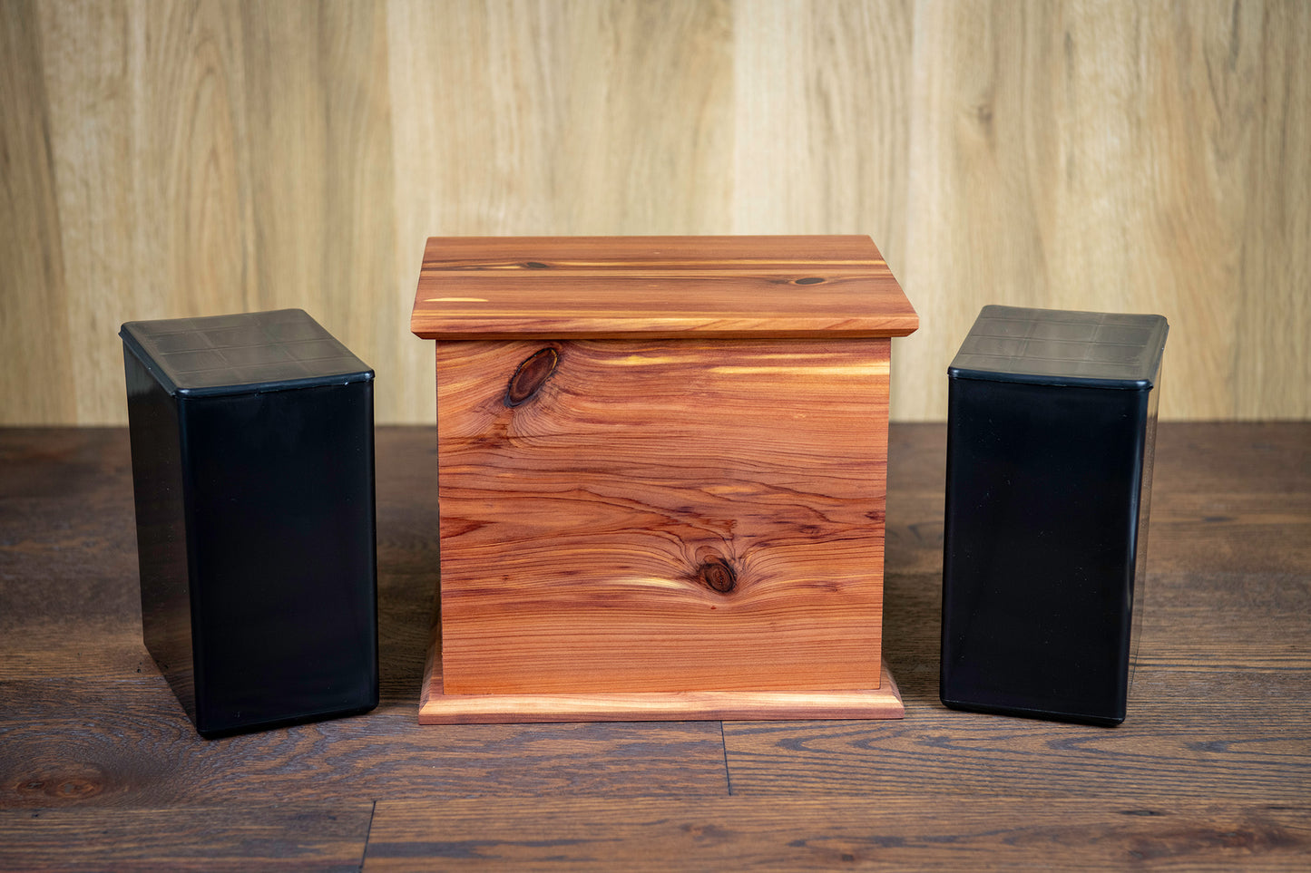 Cedar Cremation Urn in Candor Style, Companion Size