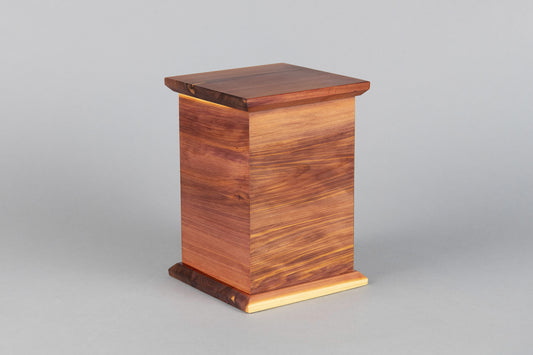 Cedar Cremation Urn in Candor Style, Sharing Size, Large