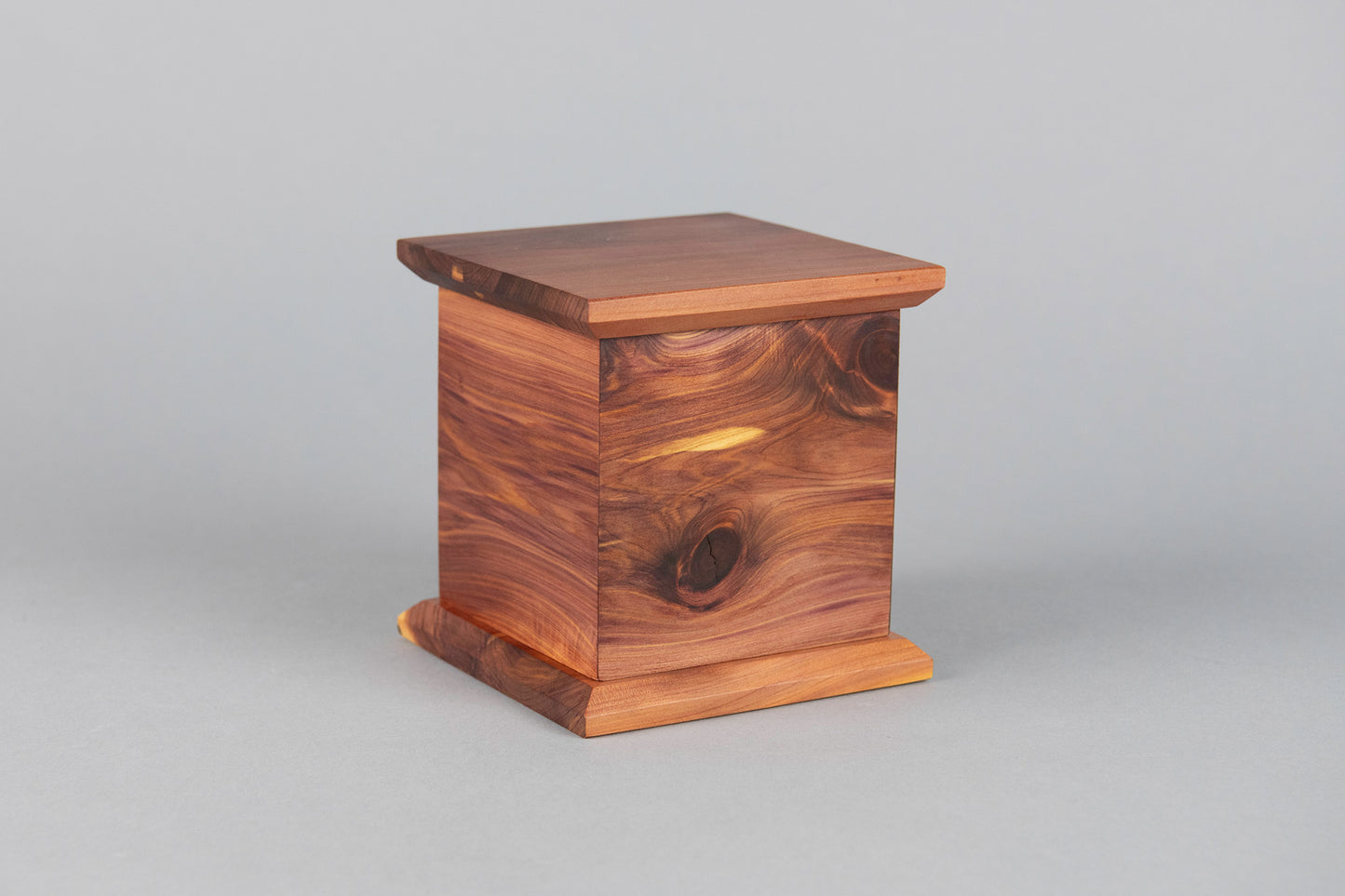 Cedar Cremation Urn in Candor Style, Sharing Size, Medium