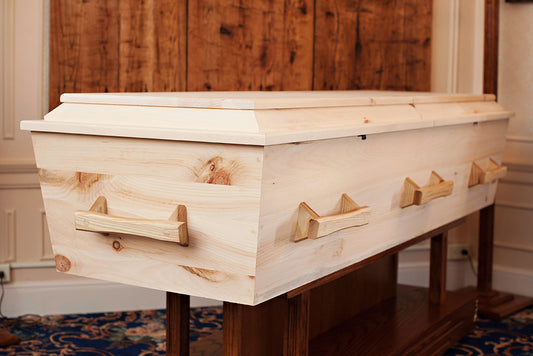 Old World Pine Casket in Plain