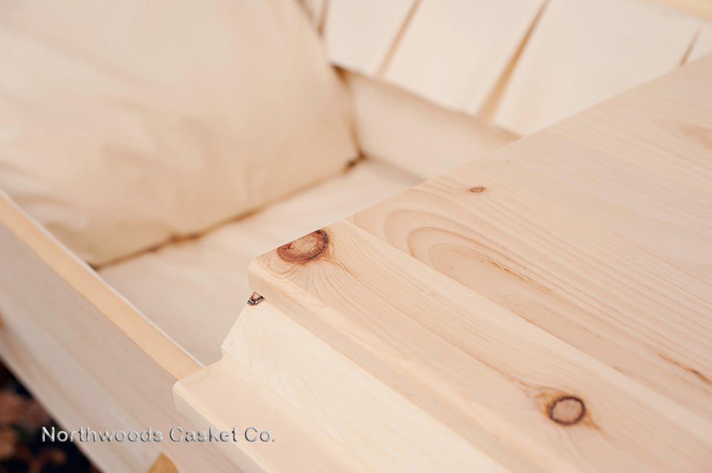 Old World Pine Casket in Plain