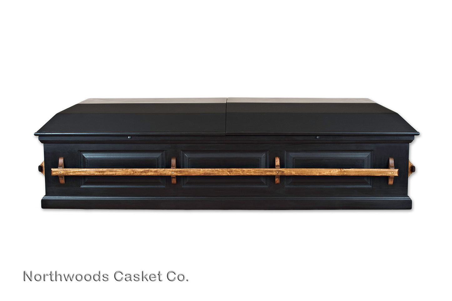 Pine Casket in Classic Black