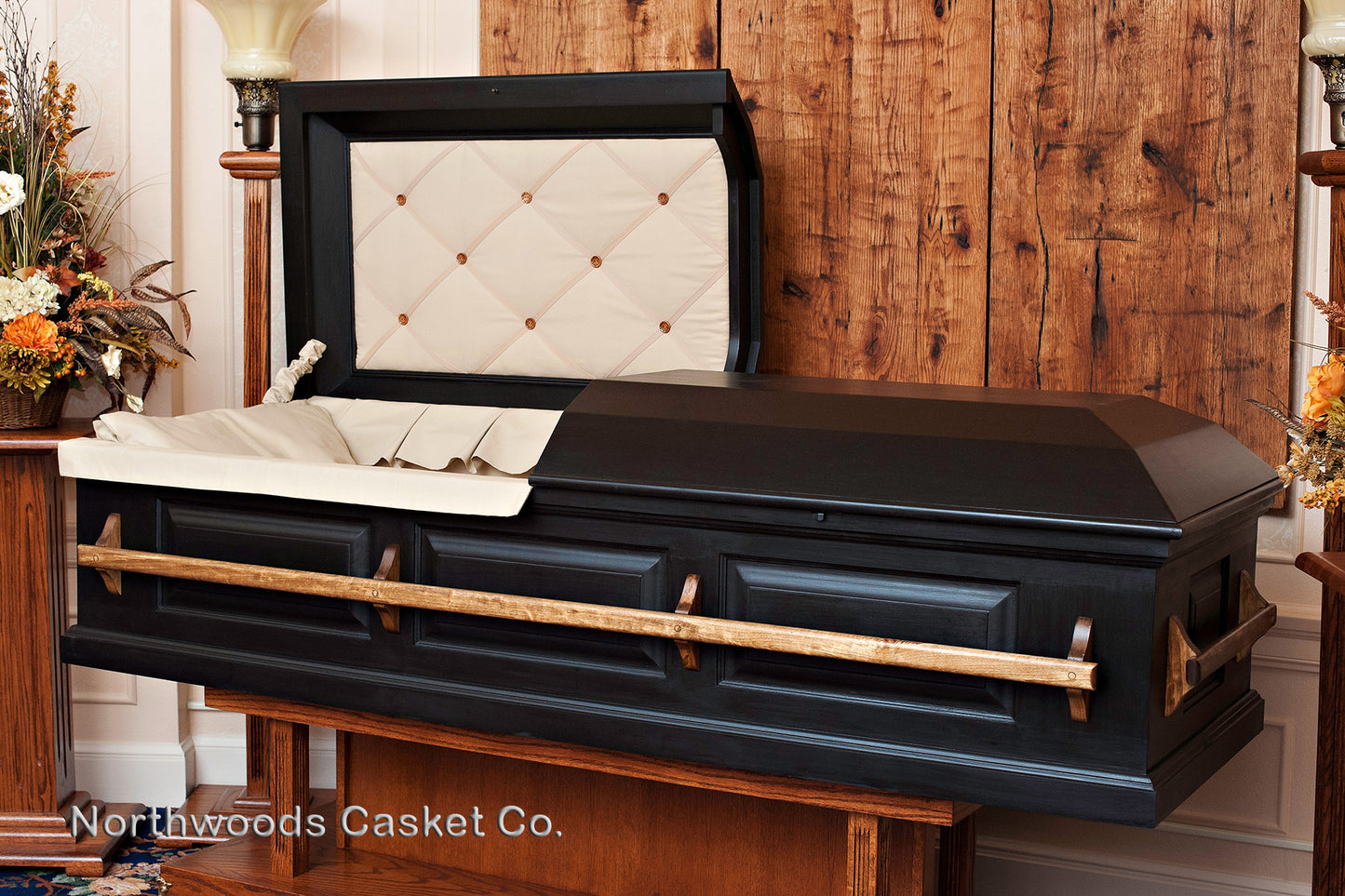 Pine Casket in Classic Black