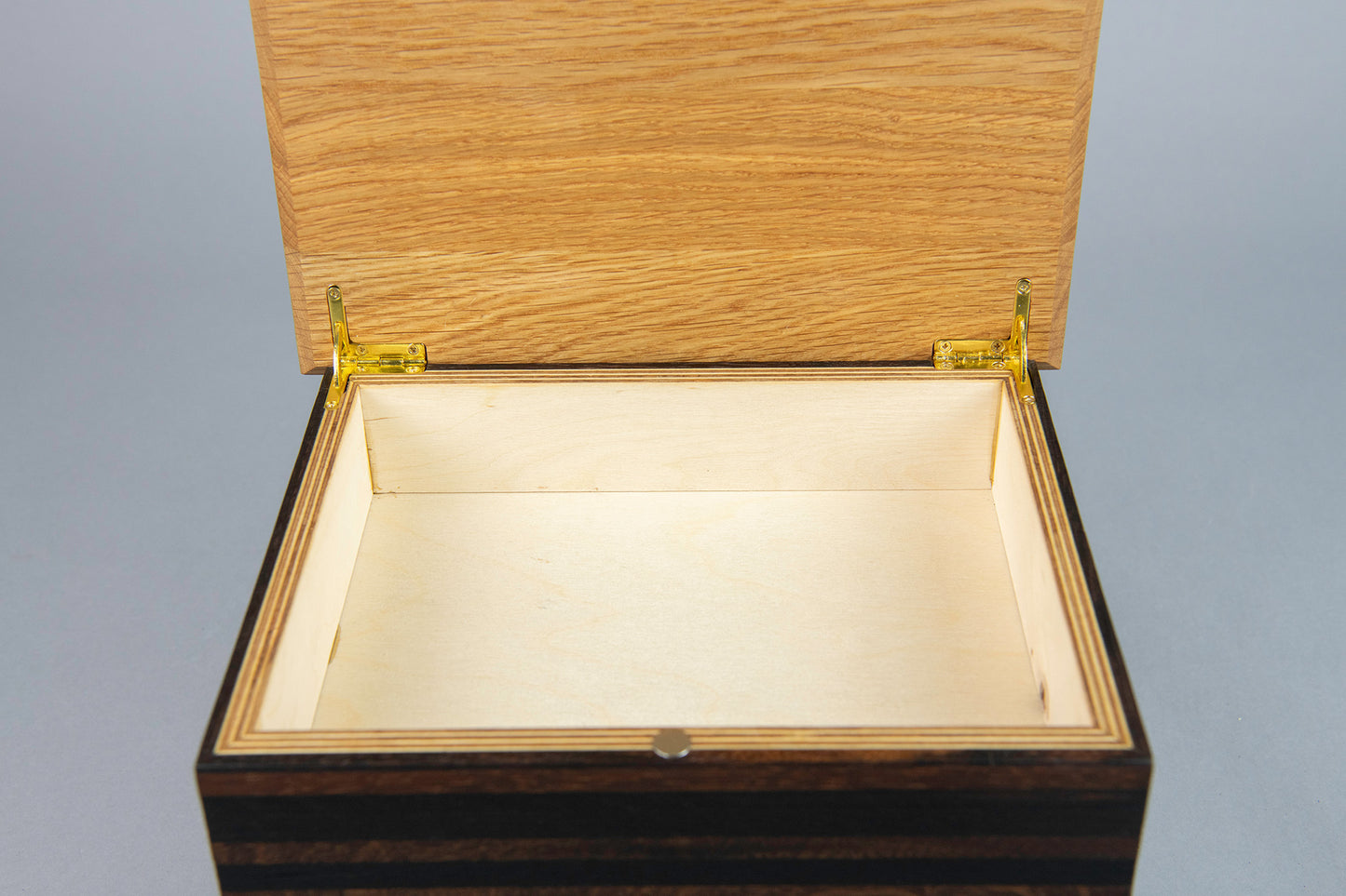 Wine and Whiskey Barrel Aged Oak Cremation Urn, Standard Adult Size, Memento