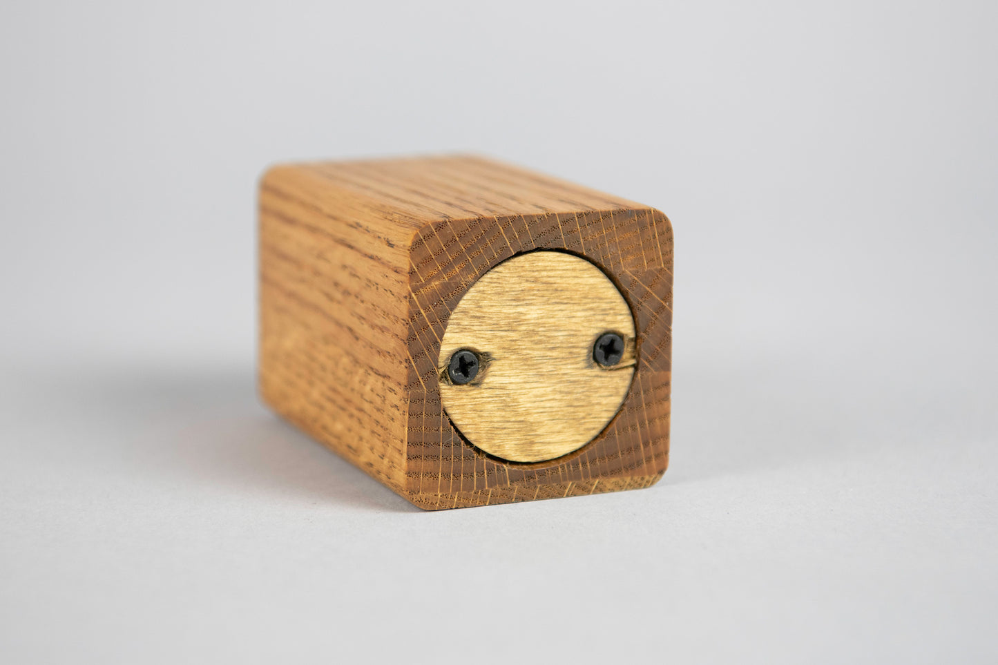 Oak Cremation Urn in Prudence Style, Sharing Size, Small Keepsake