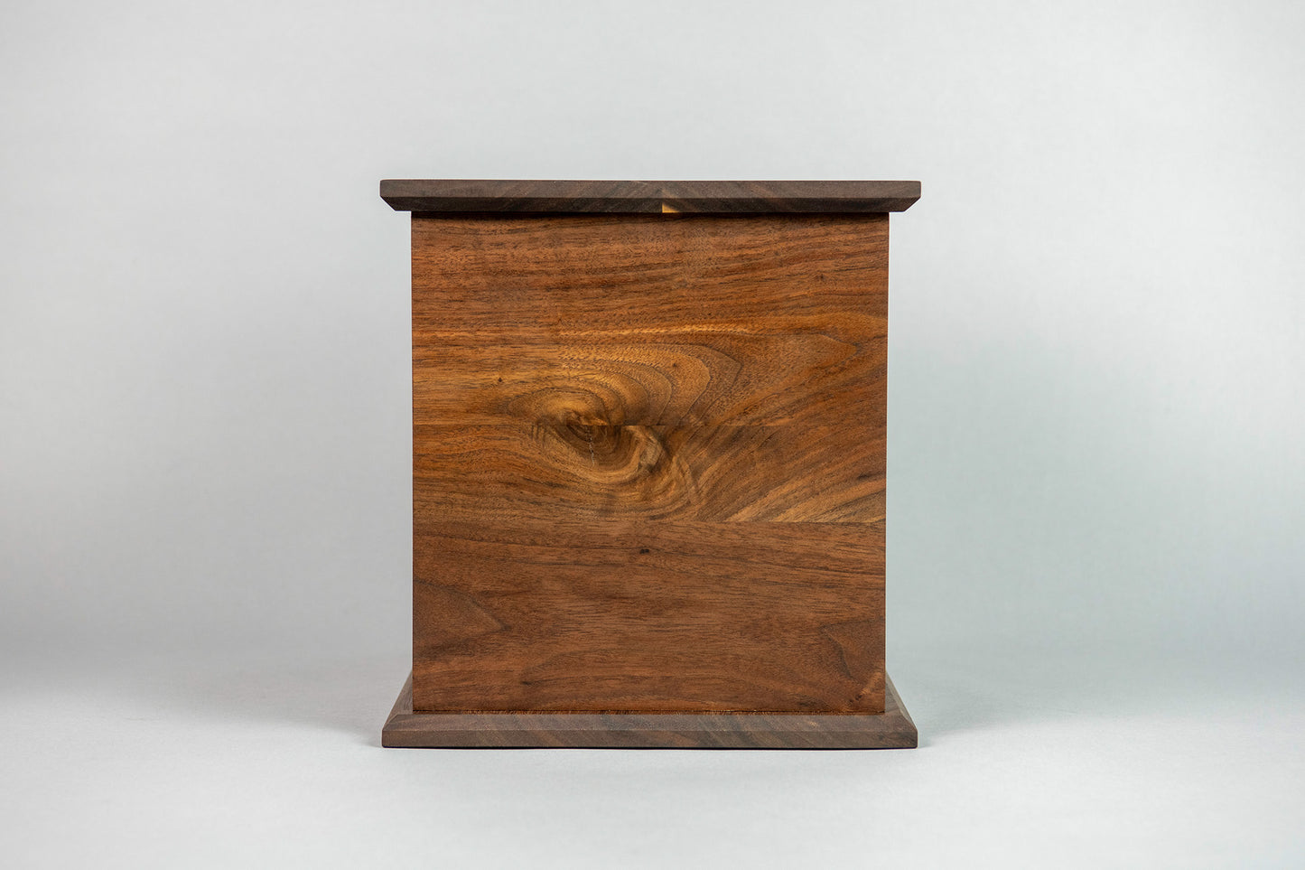 Walnut Cremation Urn in Candor Style, Companion Size