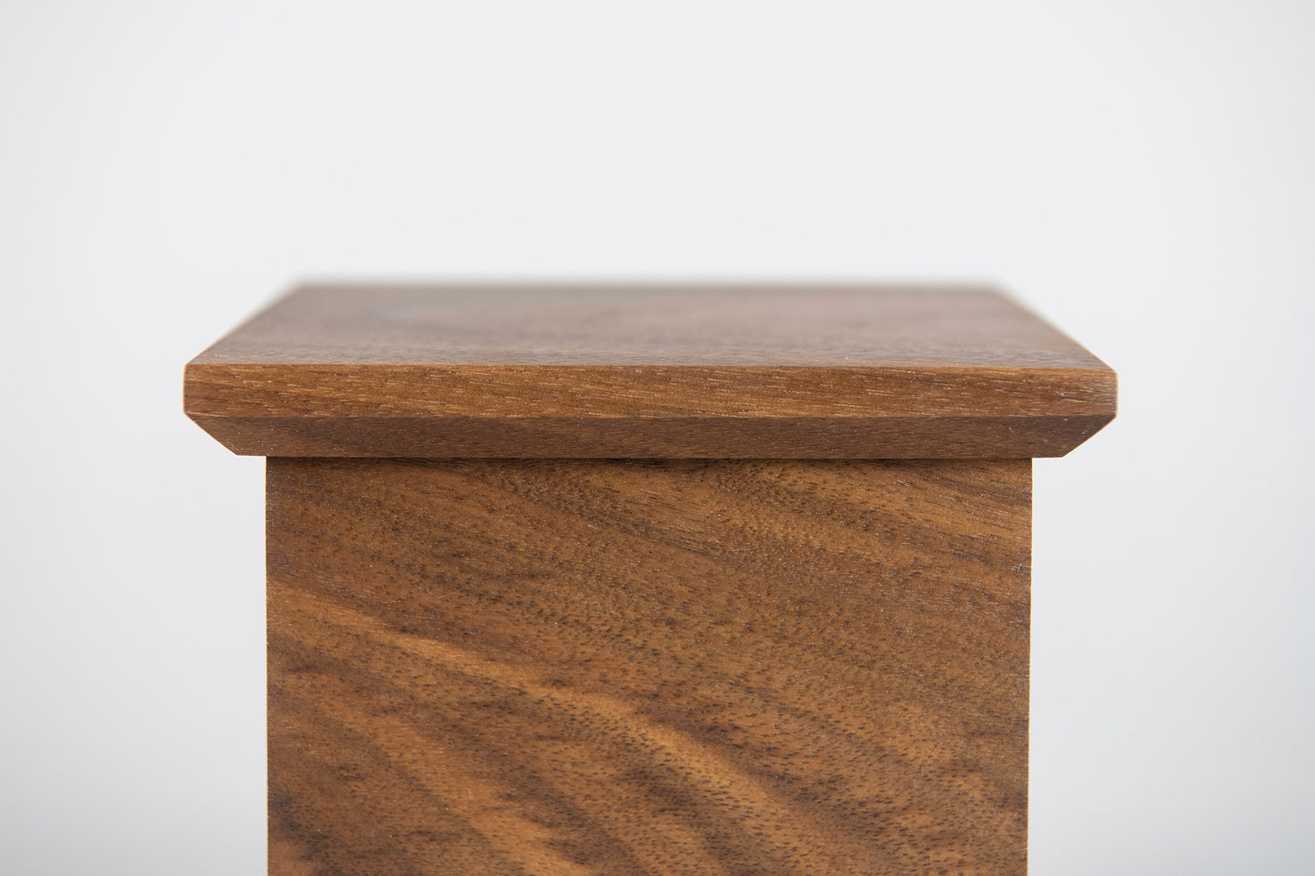 Walnut Cremation Urn in Candor Style, Sharing Size, Medium