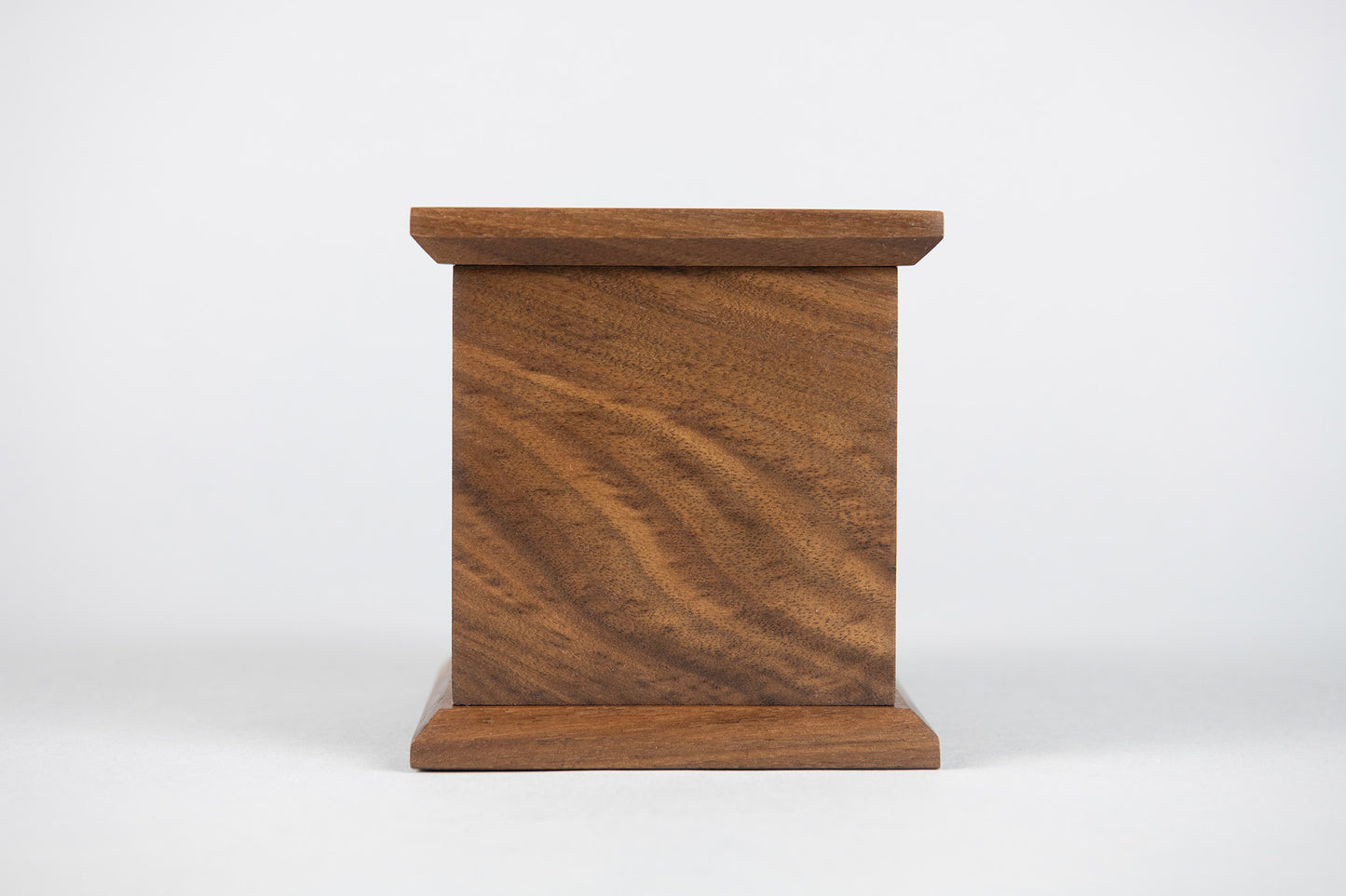 Walnut Cremation Urn in Candor Style, Sharing Size, Medium