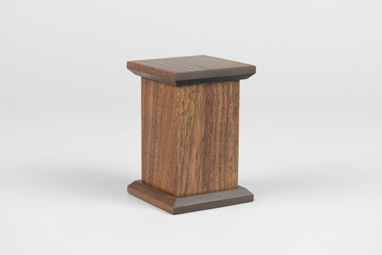 Walnut Cremation Urn in Candor Style, Sharing Size, Small, Keepsake