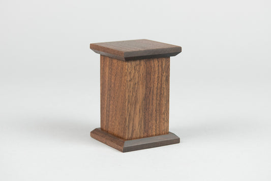 Walnut Cremation Urn in Candor Style, Sharing Size, Small, Keepsake