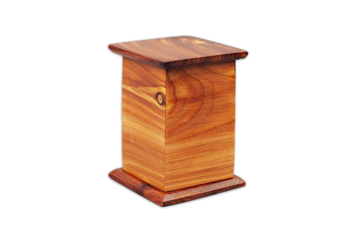 Cedar Cremation Urn in Candor Style, Sharing Size, Small, Keepsake