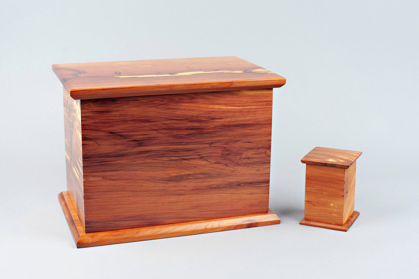 Cedar Cremation Urn in Candor Style, Sharing Size, Small, Keepsake