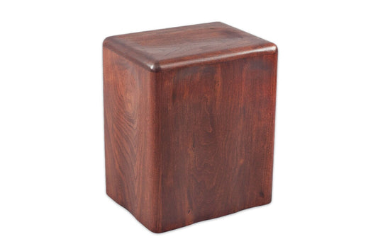 Rustic Cherry Cremation Urn, Standard Adult Size