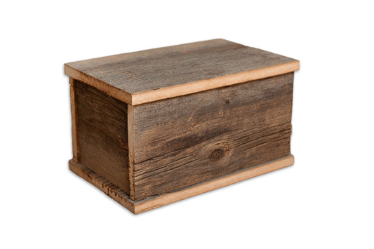 Heirloom Pine Partner Urn in Weathered Barnwood